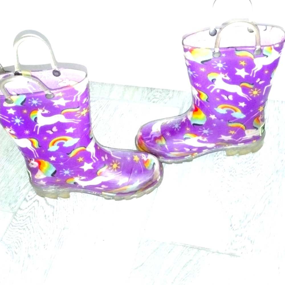 Rainbow, Unicorn, light up boots!